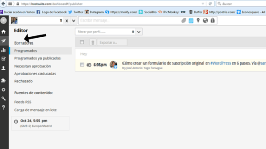 Se abre desplegable para programar(9)